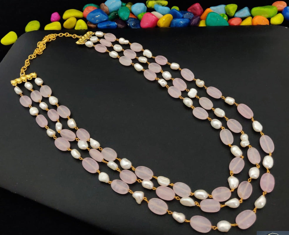 Mala With Pink Stones