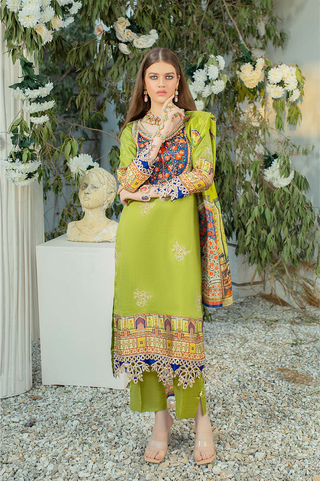 Nisha Hand Embellished Dress