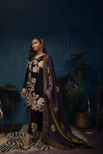 Load image into Gallery viewer, Noor-un-Nisa Plum Velvet Dress
