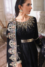 Load image into Gallery viewer, Mahru Hand Embroidered Velvet Frock
