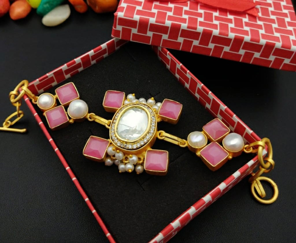 Pink Gemstone Bracelet