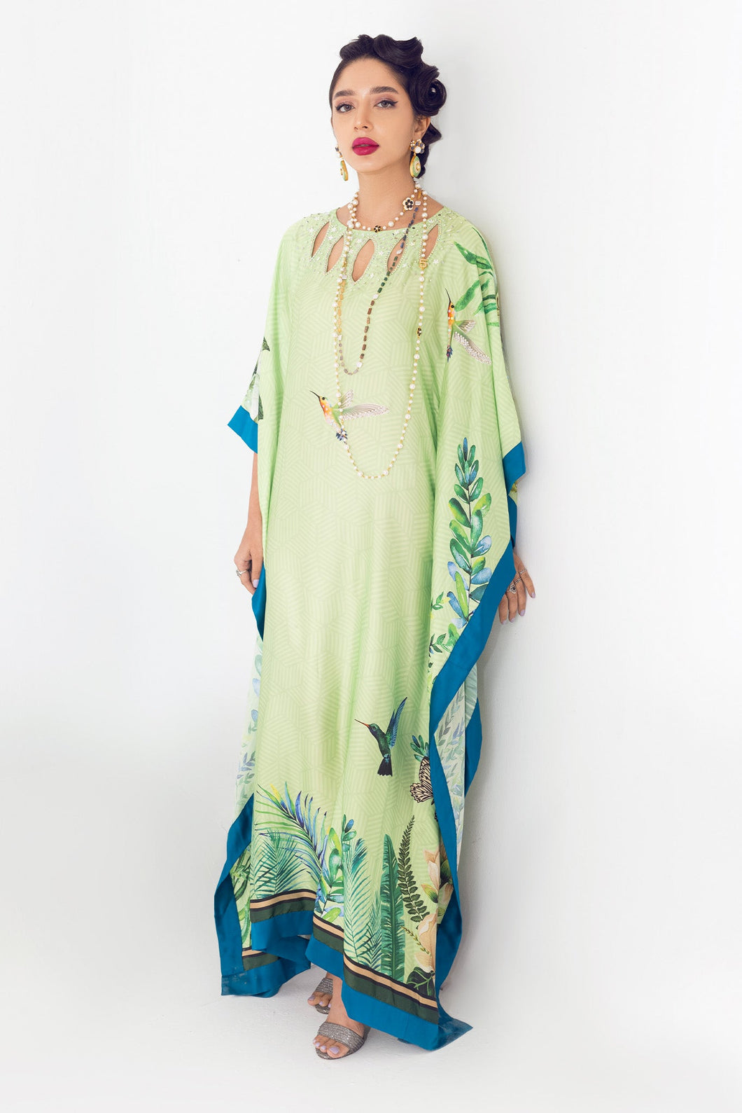 Desire Printed Kaftan Dress