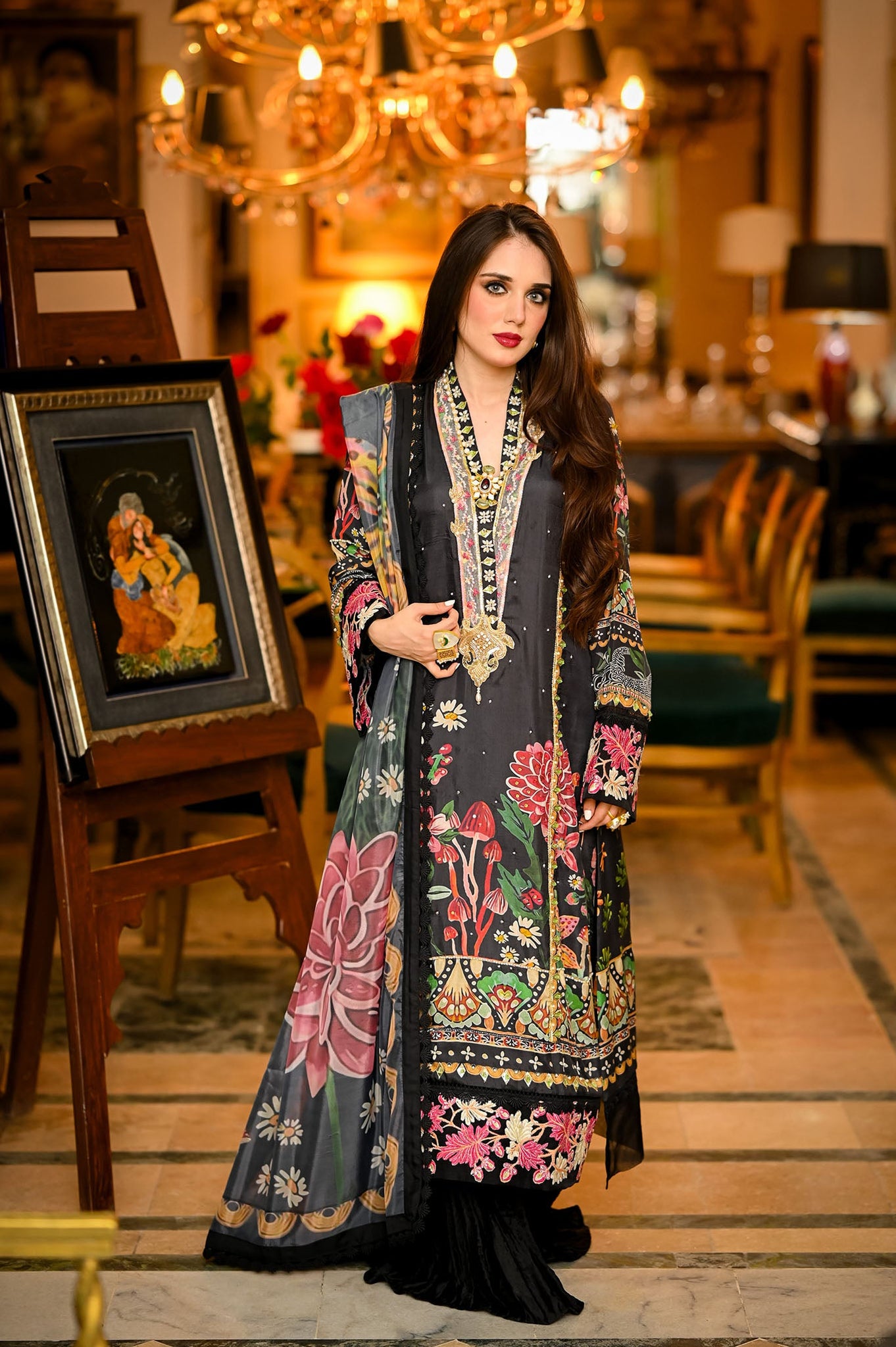 The Essence of Raw Silk with Printed Dresses and Dupattas The Essence of Raw Silk with Printed Dresses and Dupattas